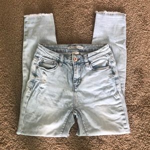 Light blue skinny jeans